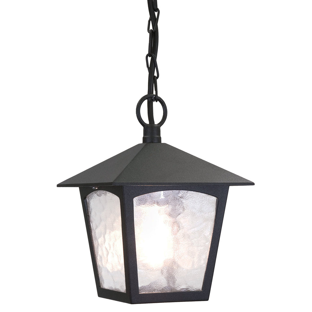 York 1 Light Porch Chain Lantern - Elstead Lighting