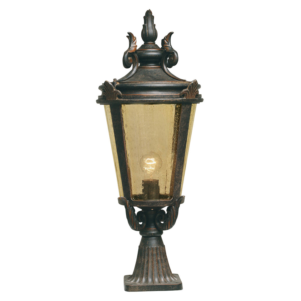 Baltimore 1 Light Large Pedestal Lantern - Elstead Lighting