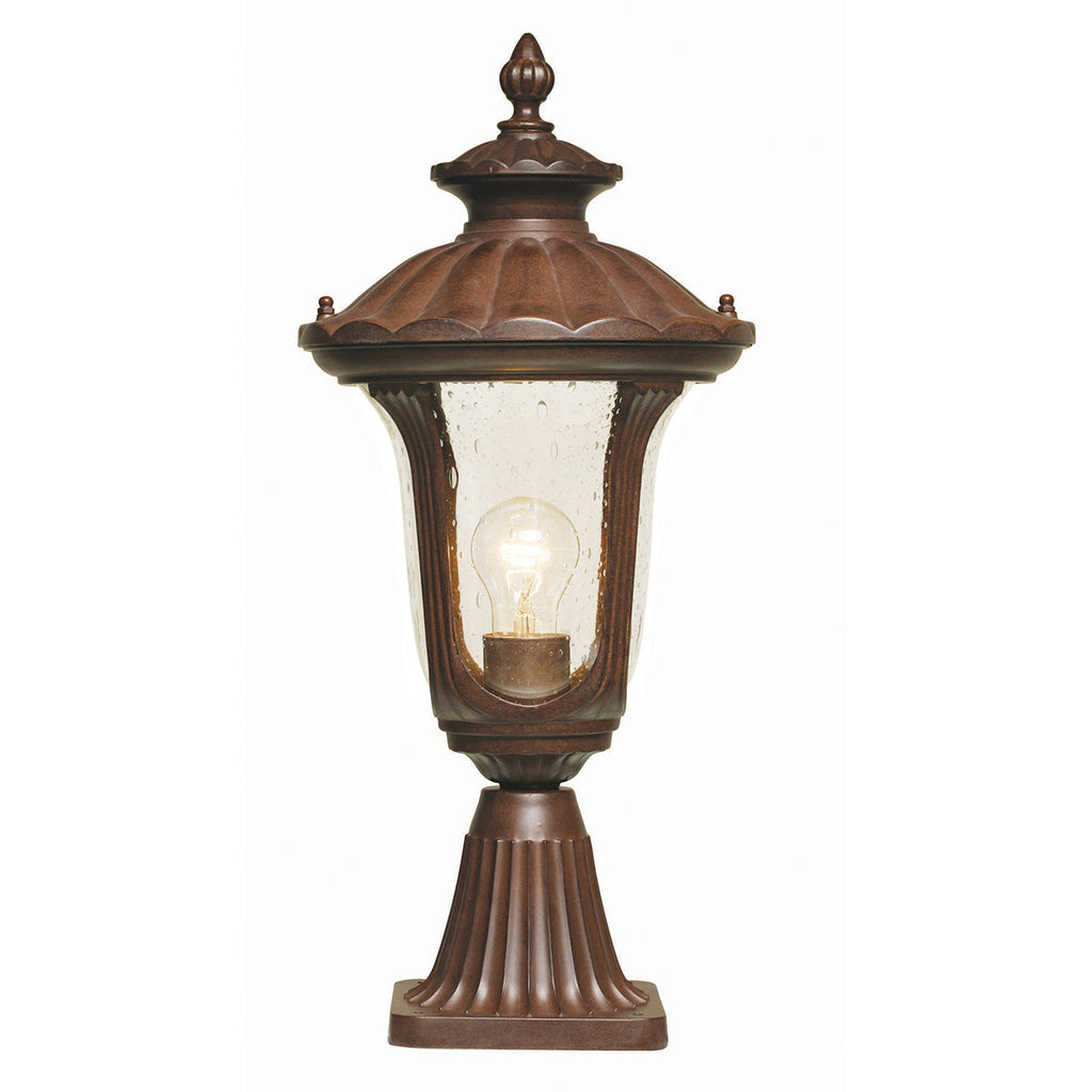 Chicago 1 Light Small Pedestal Lantern - Elstead Lighting