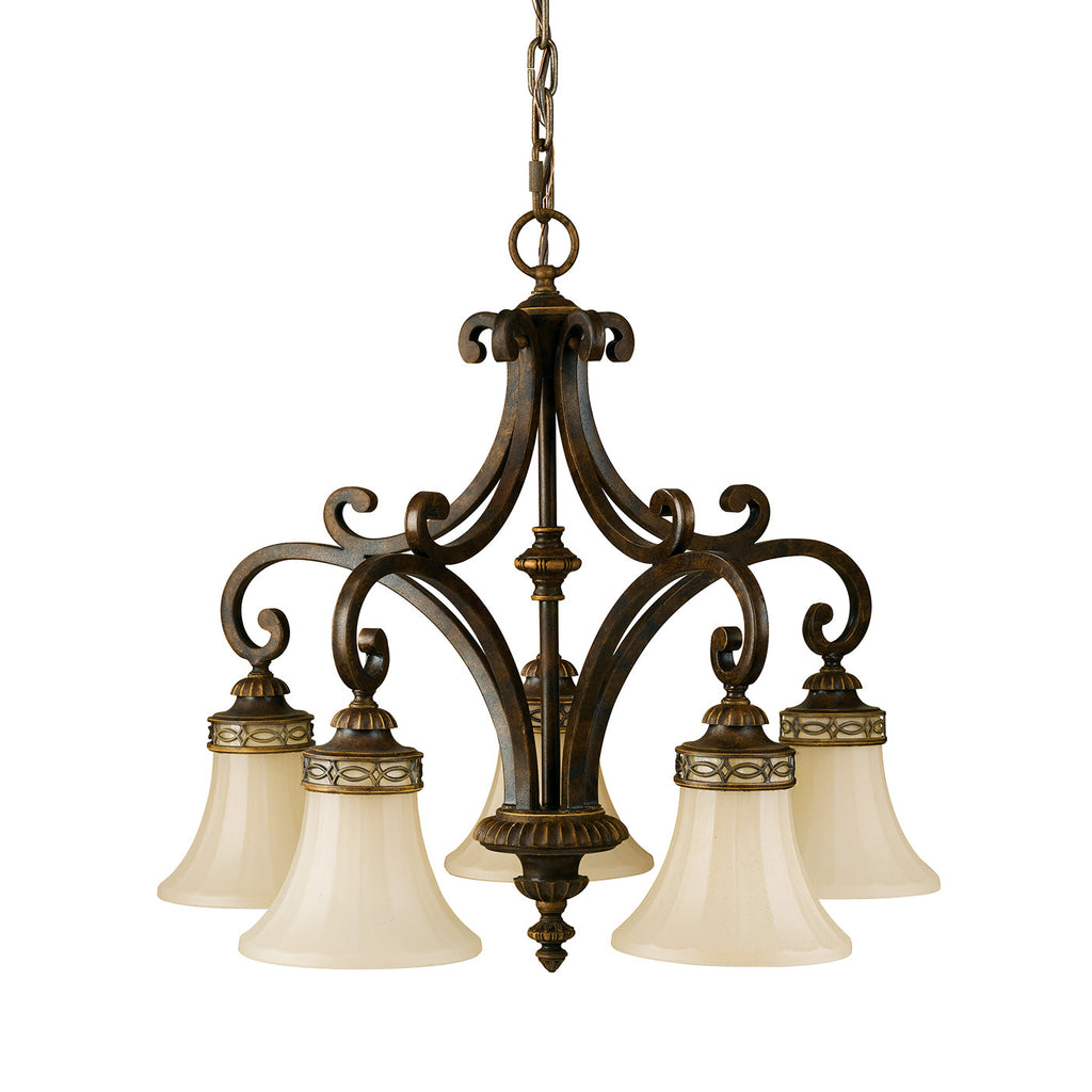 Drawing Room 5 Light Chandelier - Feiss