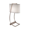 Lex 1 Light Table Lamp - Brushed Steel - Feiss