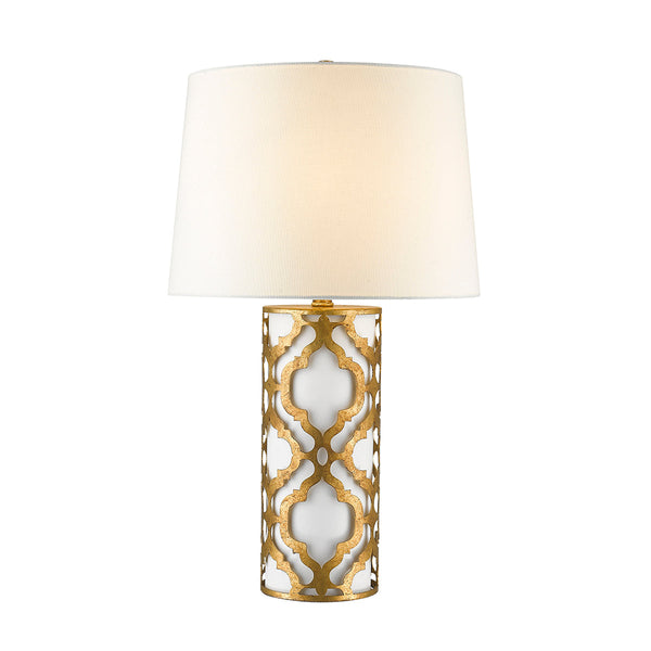 Arabella 1 Light Table Lamp - Distressed Gold - Gilded Nola