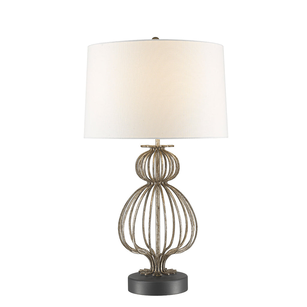 Lafitte 1 Light Table Lamp  - Distressed Silver - Gilded Nola