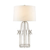 Stella 1 Light Table Lamp - Distressed Silver - Gilded Nola