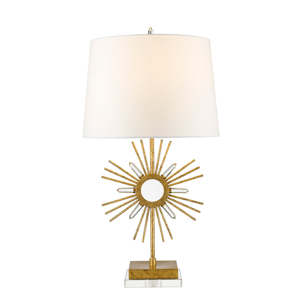 Sun King 1 Light Table Lamp  - Gilded Nola