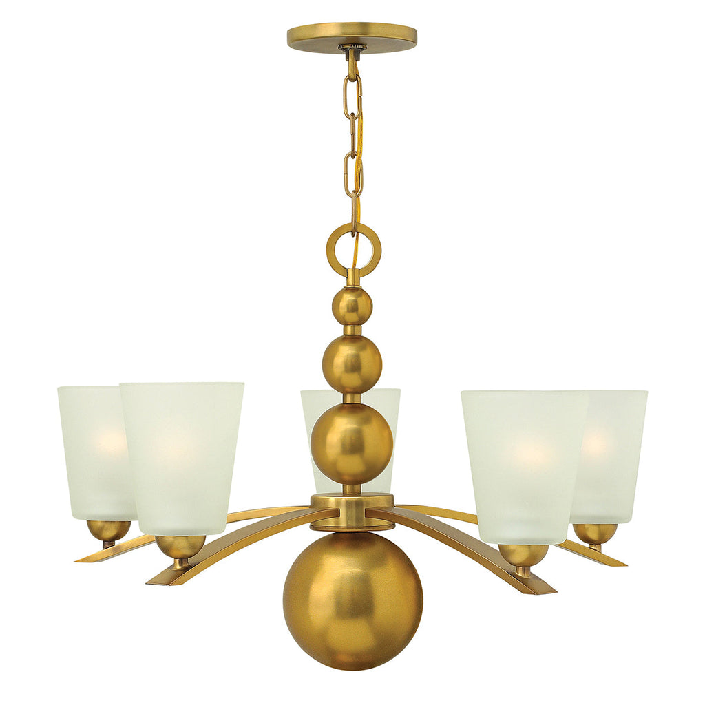 Zelda 5 Light Chandelier - Vintage Brass - Hinkley Lighting