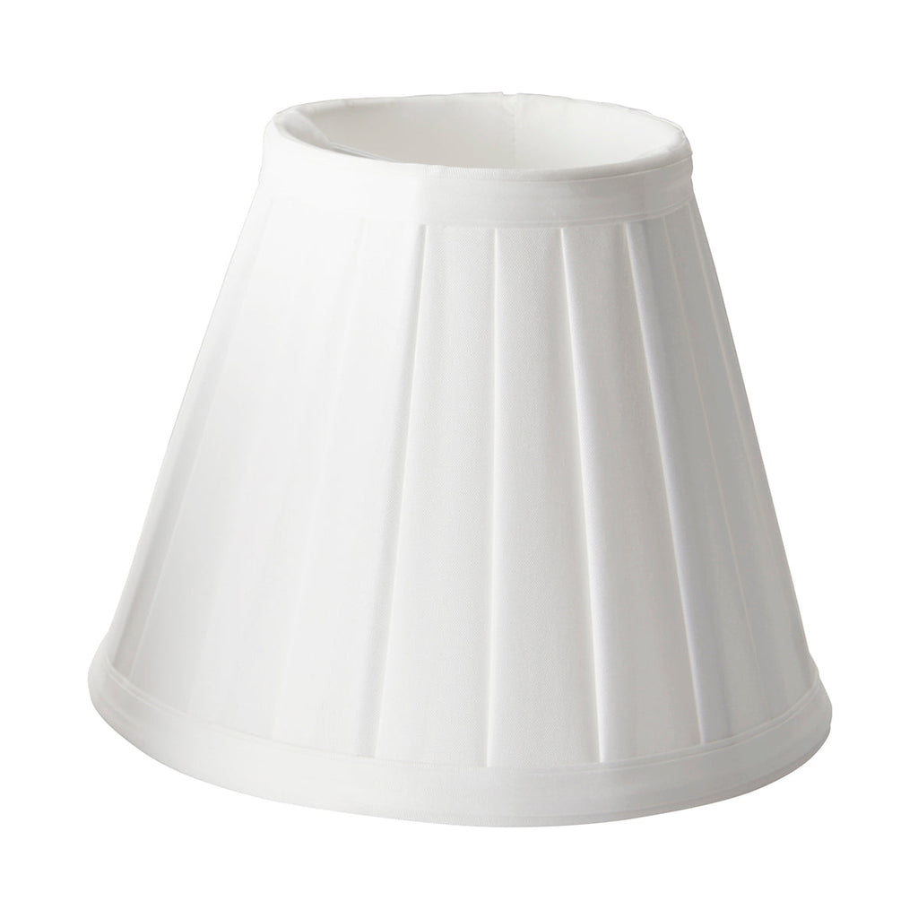 Clip Shades Pleated White Candle Shade - Elstead Lighting