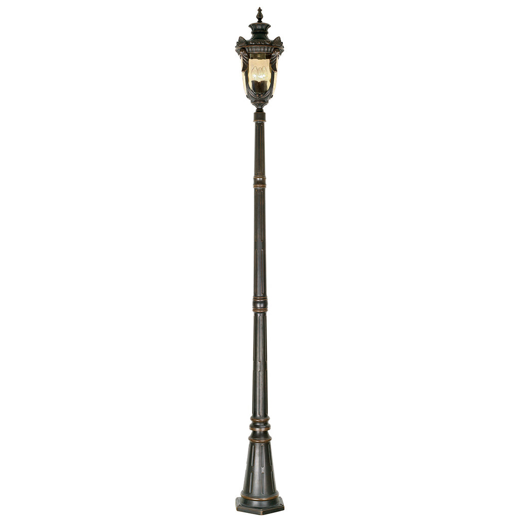 Philadelphia 3 Light Large Lamp Post - Old Bronze - Elstead Lighting