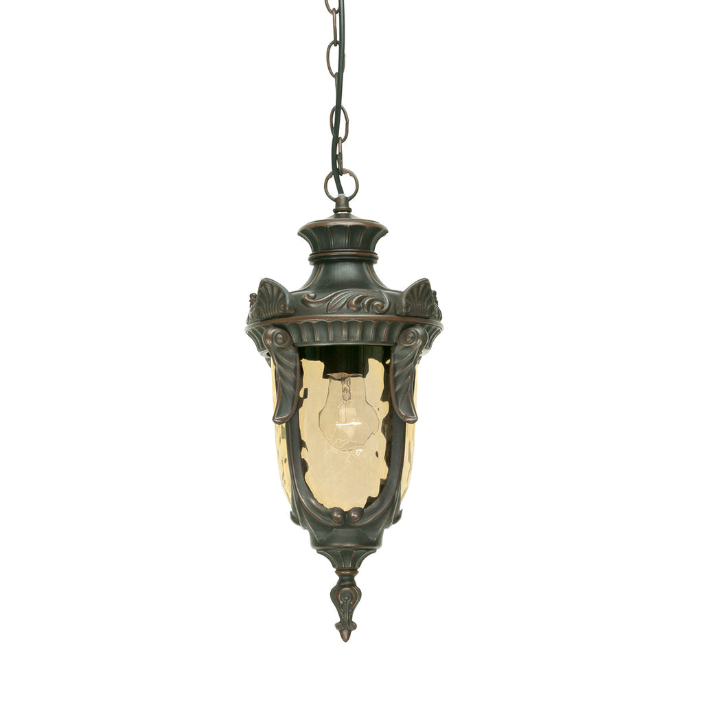 Philadelphia 1 Light Chain Lantern - Old Bronze - Elstead Lighting