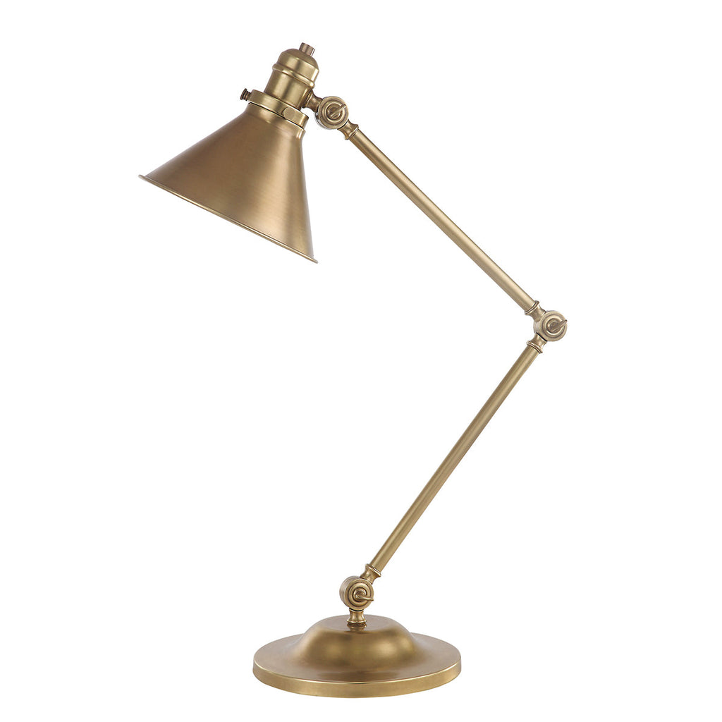 Provence 1 Light Table Lamp - Aged Brass - Elstead Lighting