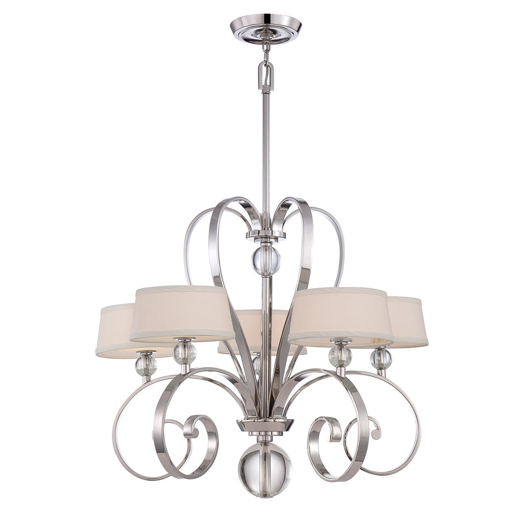 Madison Manor 5 Light Chandelier - Imperial Silver - Quoizel