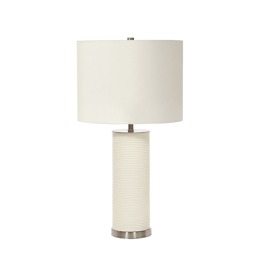 Ripple 1 Light Table Lamp - White - Elstead Lighting