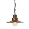 Sheldon 1 Light Chain Lantern - Aged Brass - Elstead Lighting