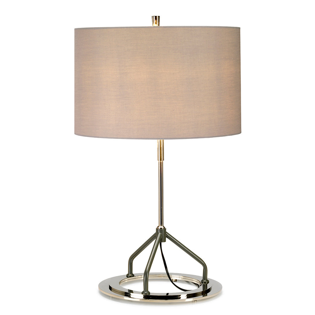Vicenza Table Lamp - White Polished Nickel - Elstead Lighting